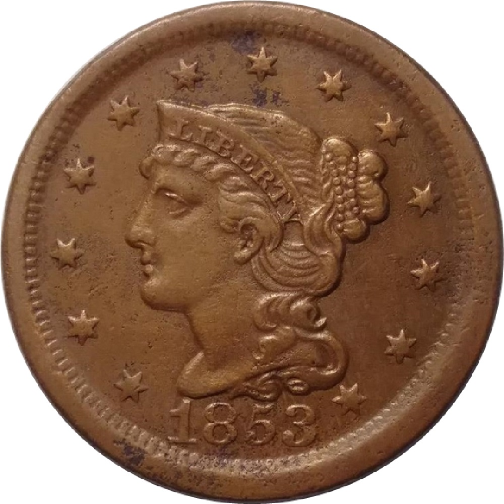 1853-Copper-Large-Cent